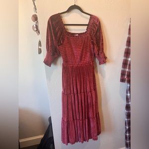 Baltic Born Velvet Dress Wine